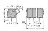 PCB terminal block push-button 2.5 mm² gray