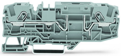 2-conductor carrier terminal block for DIN-rail 35 x 15 and 35 x 7.5 6 mm² gray