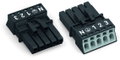 Socket 5-pole Cod. A black