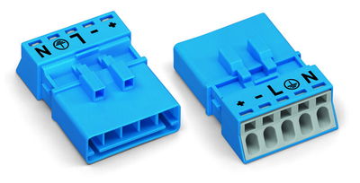 Plug 5-pole Cod. I blue