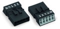 Plug 5-pole Cod. A black