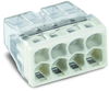 PUSH WIRE® splicing connector for solid conductors max. 2.5 mm² transparent