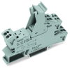 Relay socket 2 changeover contacts for 25 mm basic relays gray