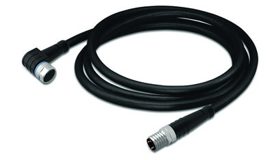 Sensor/Actuator cable M8 socket  angled M8 plug  straight