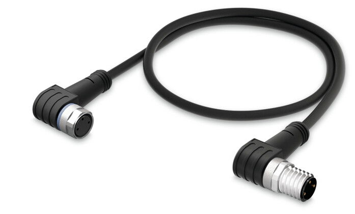 Sensor/Actuator cable M8 socket  angled M8 plug  angled