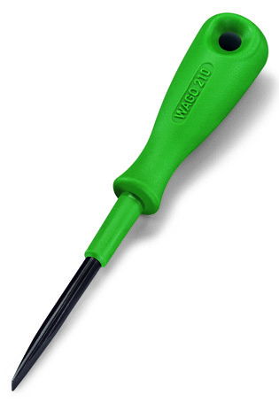 Operating tool Blade: 2.5 x 0.4 mm with a partially insulated shaft multi-colored
