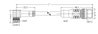 Sensor/Actuator cable M8 socket  angled M12A plug  straight