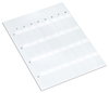 Self-laminating labels white
