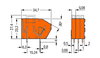 Stackable PCB terminal block with fuse mounting 2.5 mm² orange