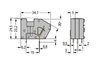 Stackable PCB terminal block with commoning option 2.5 mm² gray