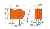 Stackable PCB terminal block with commoning option 2.5 mm² orange