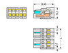 1-conductor female connector CAGE CLAMP® 2.5 mm² light gray
