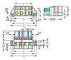 1-conductor female connector CAGE CLAMP® 2.5 mm² light gray