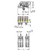 1-conductor female connector, angled CAGE CLAMP® 2.5 mm² light gray