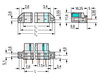 THT female header straight Pin spacing 7.5 mm light gray