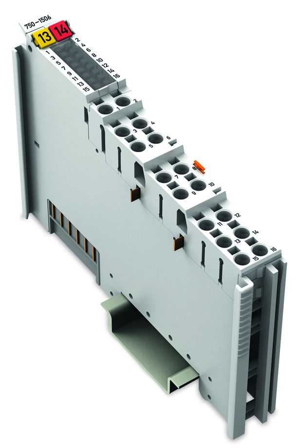 8-channel digital input/output 24 VDC 0.5 A light gray