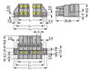 1-conductor female connector CAGE CLAMP® 2.5 mm² gray