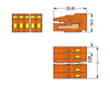 1-conductor female connector CAGE CLAMP® 2.5 mm² orange
