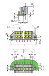 PCB terminal block 2.5 mm² Pin spacing 5 mm gray