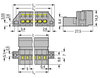 1-conductor male connector CAGE CLAMP® 2.5 mm² gray