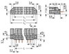 THT female header straight Pin spacing 5 mm gray