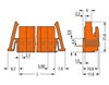 THT female header angled Pin spacing 5.08 mm orange