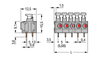 PCB terminal block push-button 1.5 mm² gray