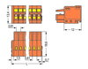 1-conductor female connector CAGE CLAMP® 1.5 mm² orange