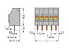 PCB terminal block 2.5 mm² Pin spacing 5 mm gray