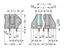 PCB terminal block 4 mm² Pin spacing 7.5 mm gray