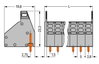 2-conductor female connector 1.5 mm² Pin spacing 5 mm gray