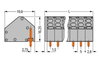 2-conductor female connector 1.5 mm² Pin spacing 5 mm gray