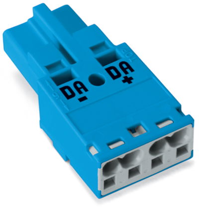 Plug 2-pole Cod. I blue