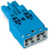 Socket 2-pole Cod. I blue