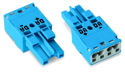 Socket 2-pole Cod. I blue