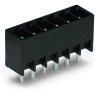 THT male header 0.8 x 0.8 mm solder pin straight black