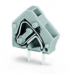 Stackable PCB terminal block 2.5 mm² Pin spacing 5/5.08 mm gray