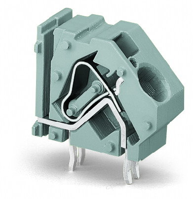 Stackable PCB terminal block 16 mm² Pin spacing 15 mm light gray