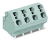 PCB terminal block 4 mm² Pin spacing 7.5 mm gray