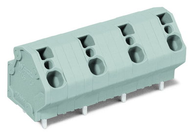 PCB terminal block 4 mm² Pin spacing 12.5 mm gray