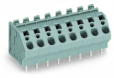 PCB terminal block 4 mm² Pin spacing 7.5 mm gray