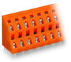 Double-deck PCB terminal block 2.5 mm² Pin spacing 7.62 mm orange