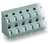 Double-deck PCB terminal block 2.5 mm² Pin spacing 10 mm gray