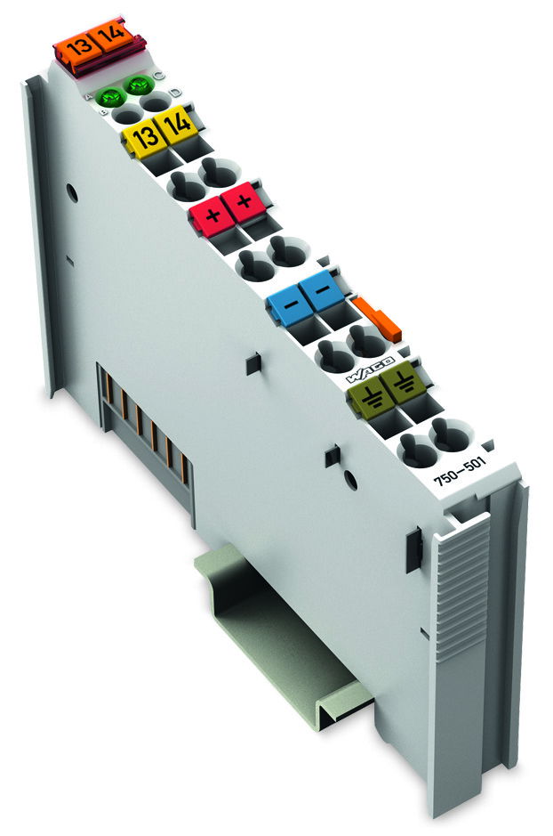 2-channel digital output 24 VDC 0.5 A light gray