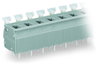 PCB terminal block push-button 2.5 mm² gray