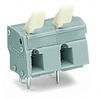 PCB terminal block finger-operated levers 2.5 mm² gray