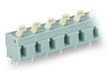 PCB terminal block push-button 2.5 mm² gray