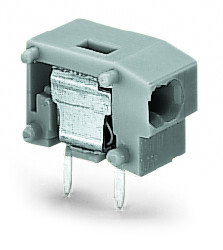 Stackable 2-conductor PCB terminal block 0.75 mm² Pin spacing 7.5/7.62 mm light green
