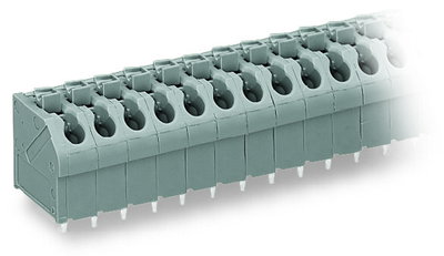 PCB terminal block push-button 1.5 mm² gray