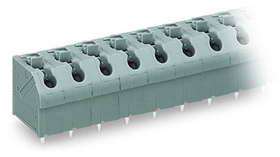 PCB terminal block push-button 1.5 mm² gray